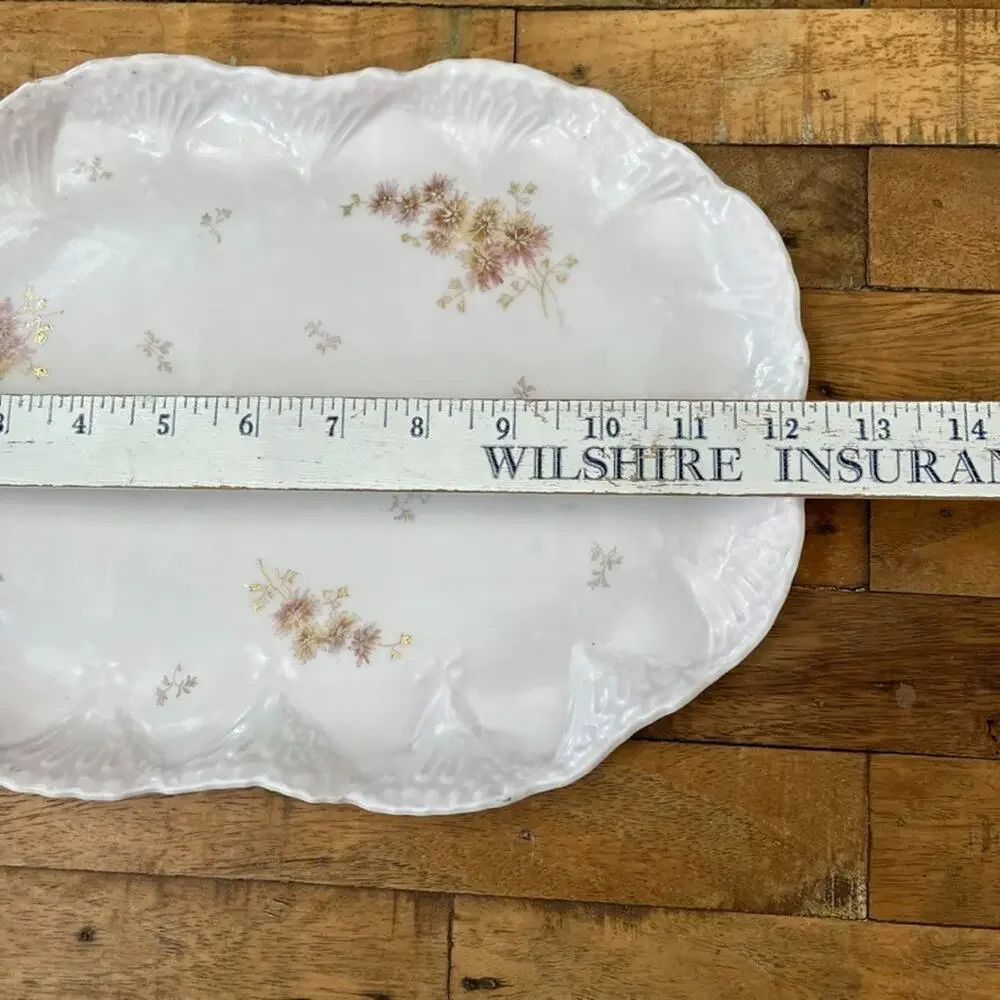 Vintage Oval Ceramic Serving Platter 12